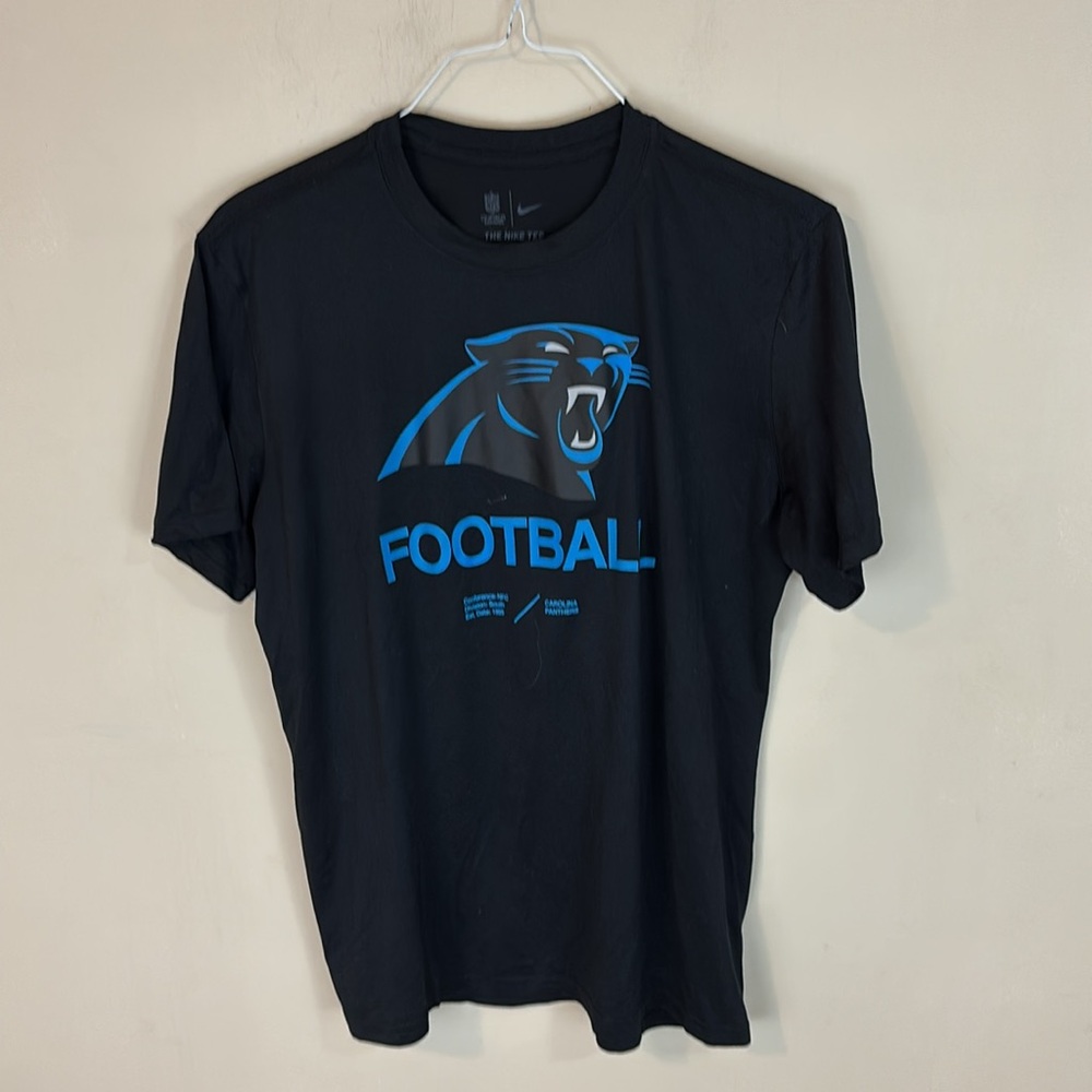 NFL Staple Onfield Apparel Panthers Black Football Nike Tee Size Large